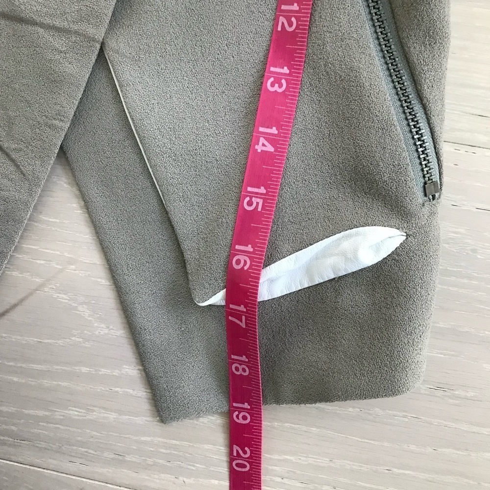 Helmut Lang Grey sugar poly lamb skin moto jacket sz 2 sold out hard to find - Picture 6 of 11